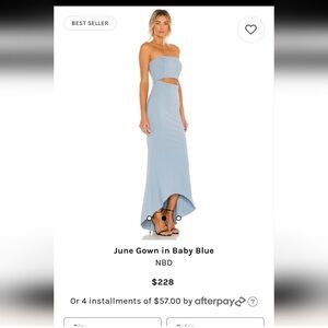 June Gown in Baby Blue